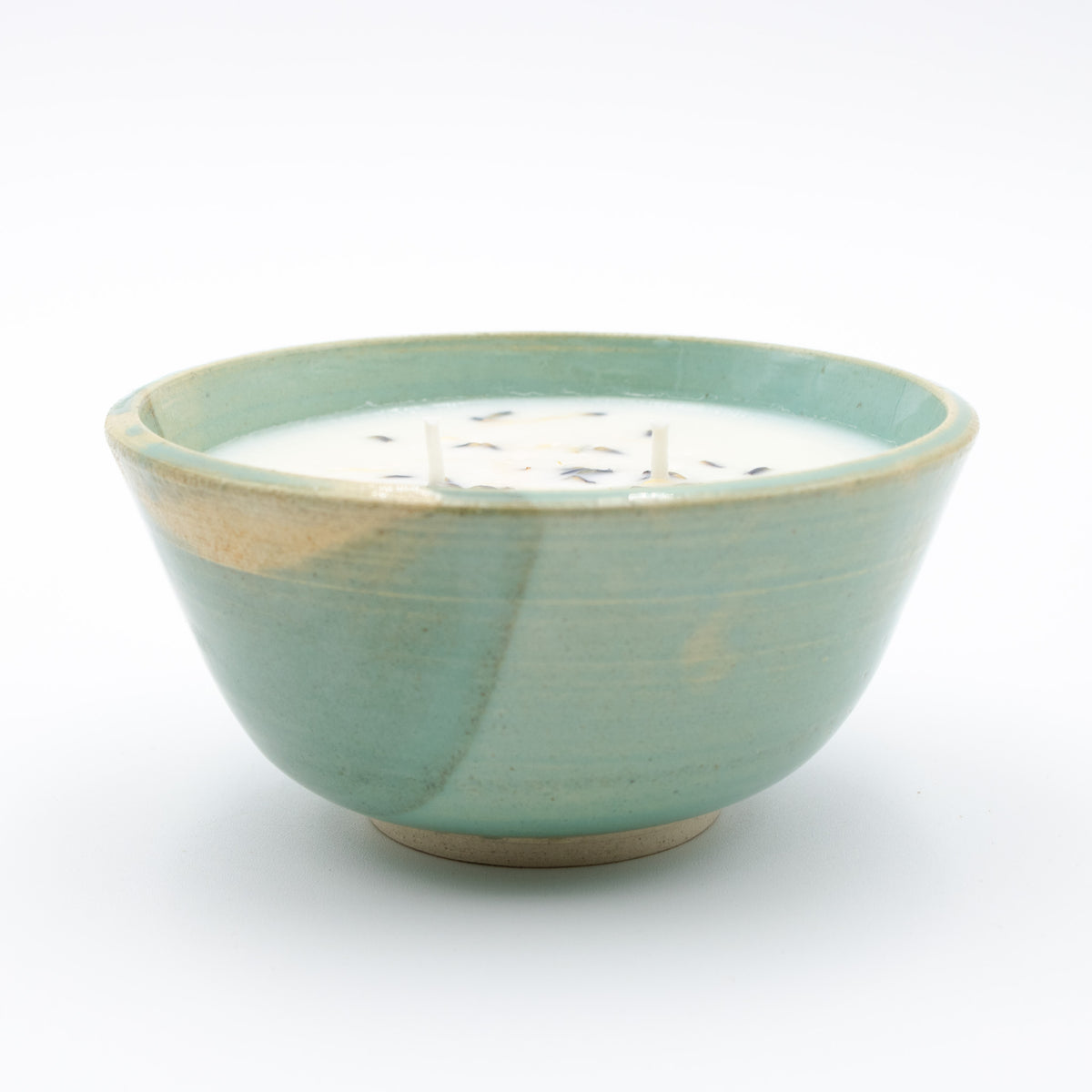 Turquoise Tranquility Candle Bowl - Soft Cotton