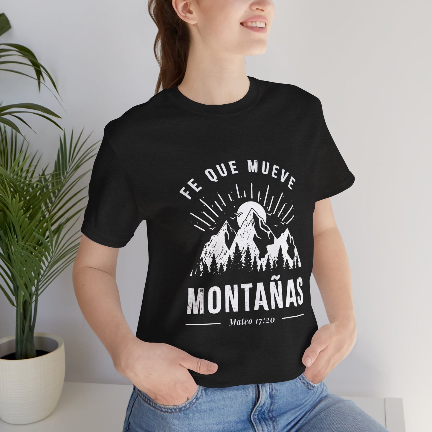 Camiseta “Fe Que Mueve Montañas” – (Mateo 17:20)