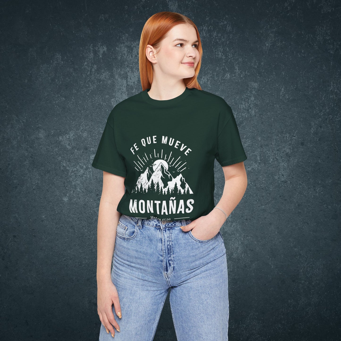 Camiseta “Fe Que Mueve Montañas” – (Mateo 17:20)