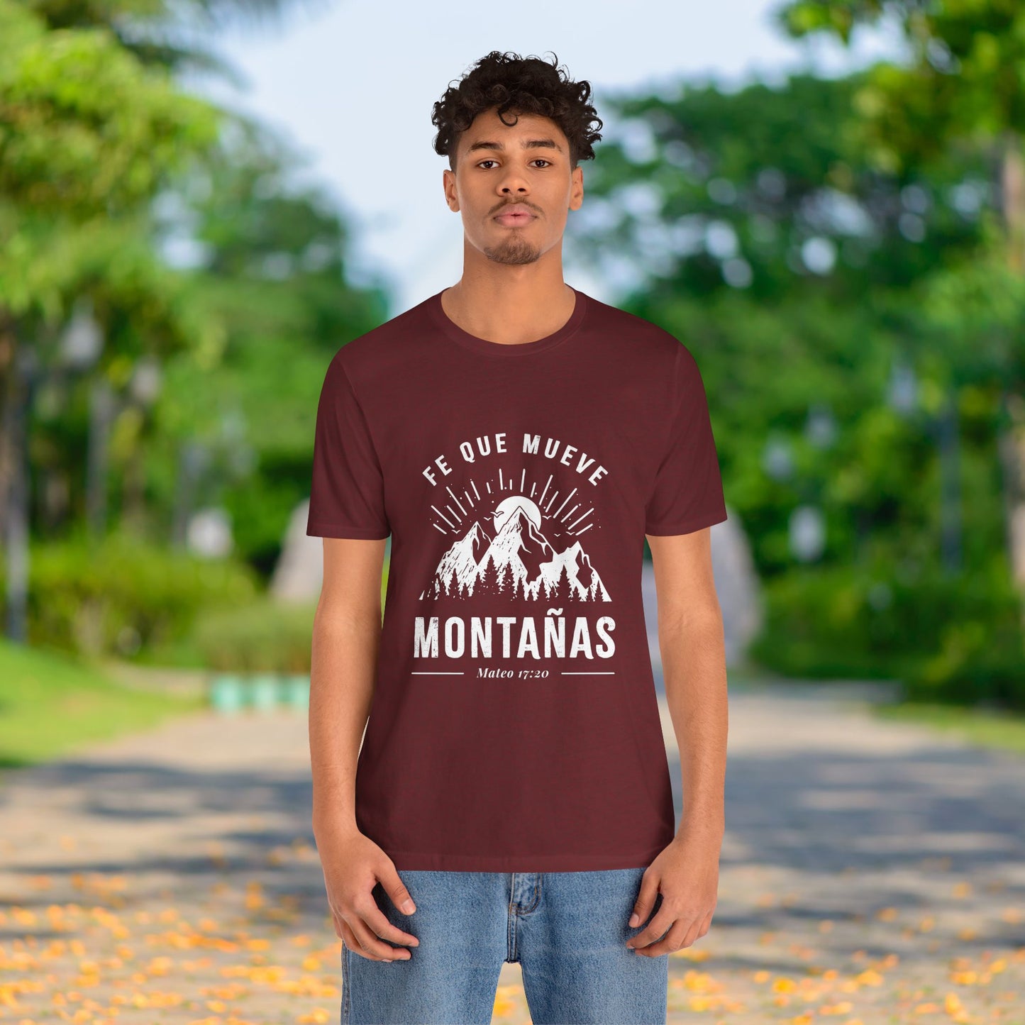 Camiseta “Fe Que Mueve Montañas” – (Mateo 17:20)