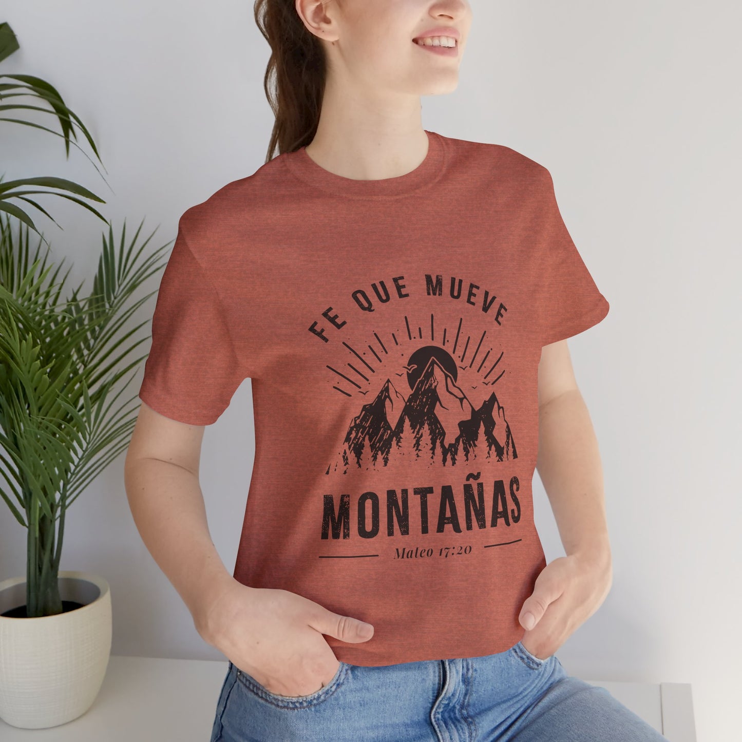 Camiseta “Fe Que Mueve Montañas” – (Mateo 17:20)
