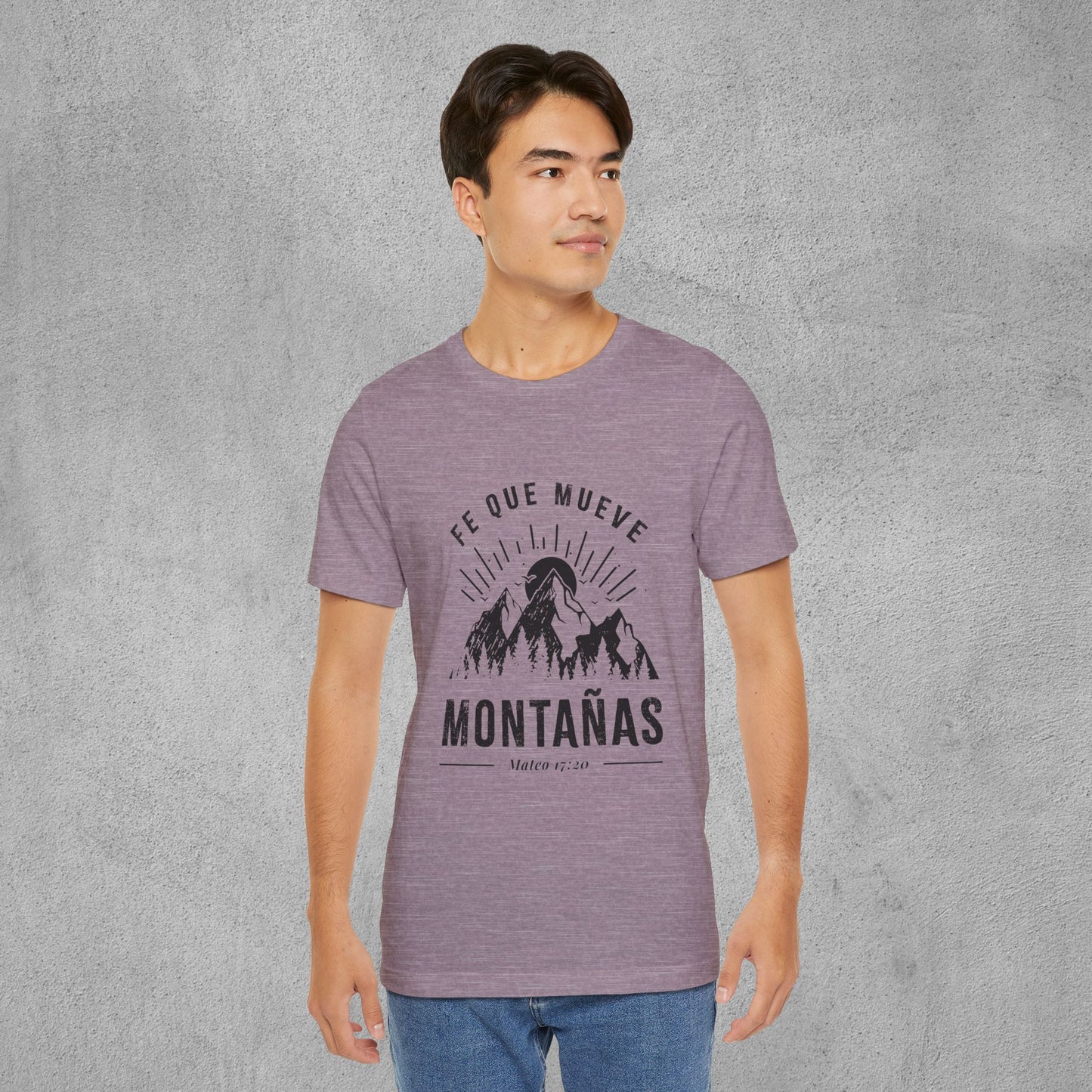 Camiseta “Fe Que Mueve Montañas” – (Mateo 17:20)