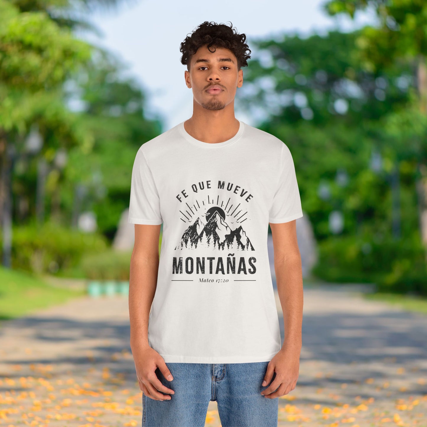 Camiseta “Fe Que Mueve Montañas” – (Mateo 17:20)