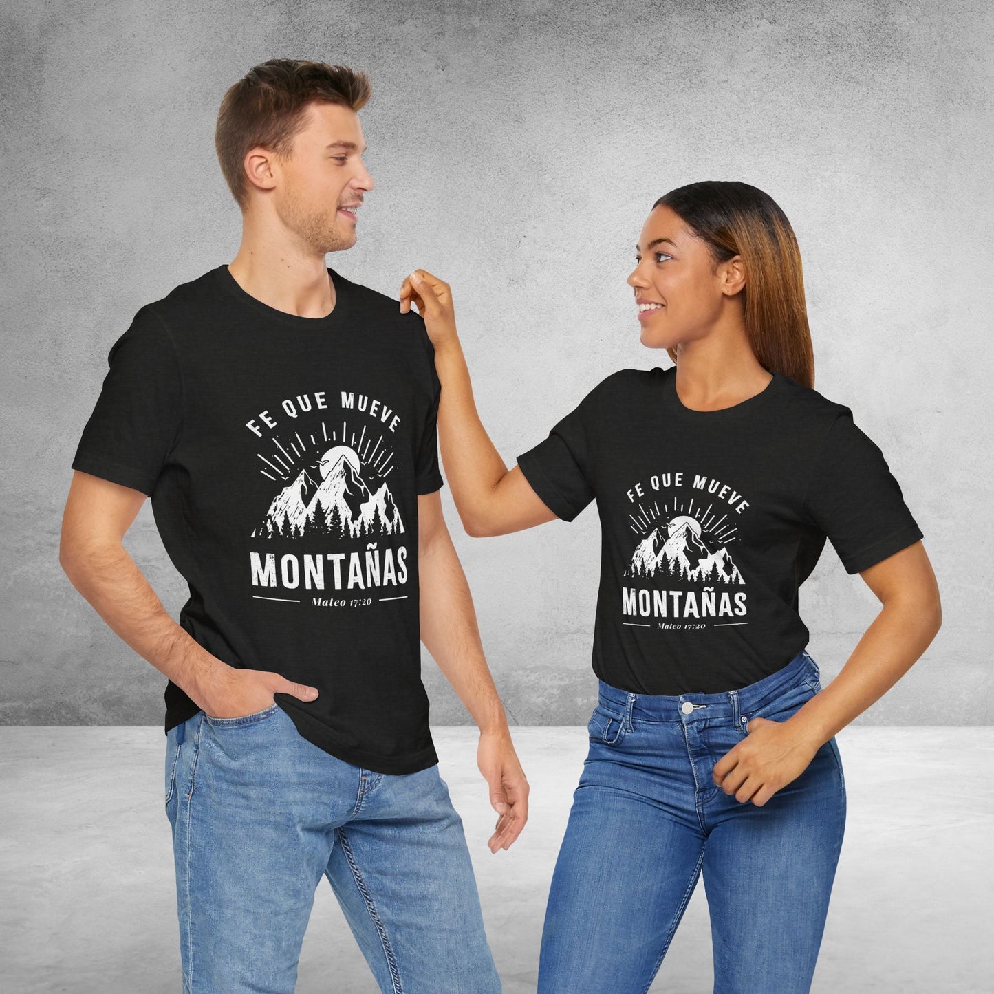 Camiseta “Fe Que Mueve Montañas” – (Mateo 17:20)