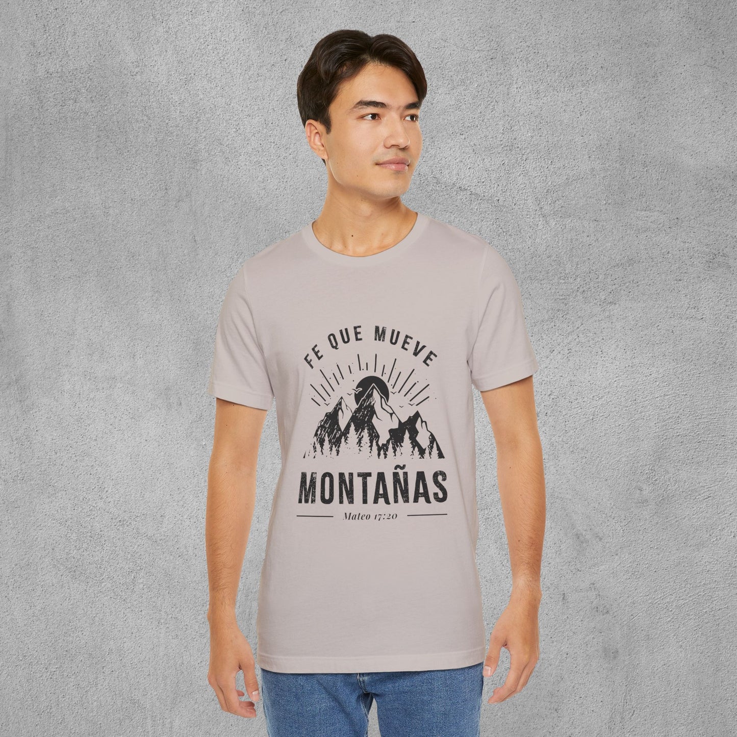 Camiseta “Fe Que Mueve Montañas” – (Mateo 17:20)
