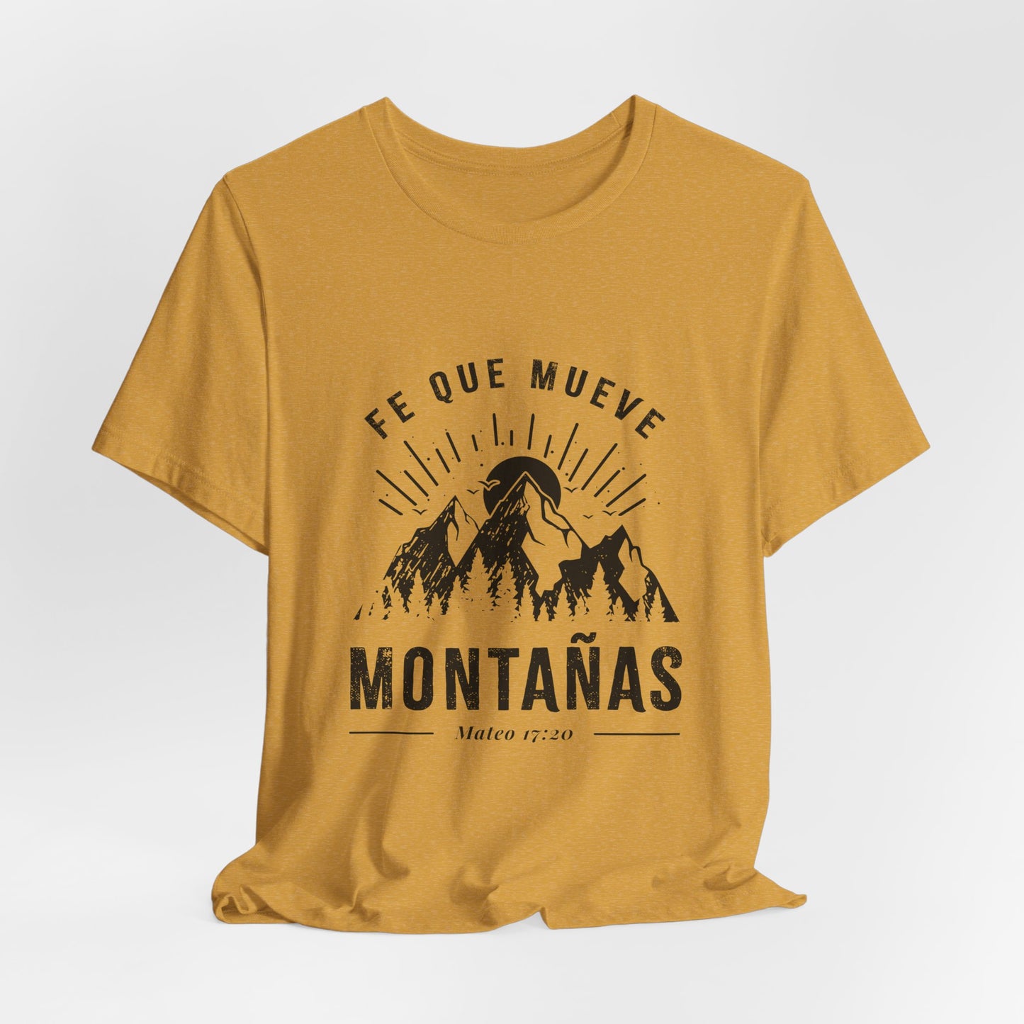 Camiseta “Fe Que Mueve Montañas” – (Mateo 17:20)