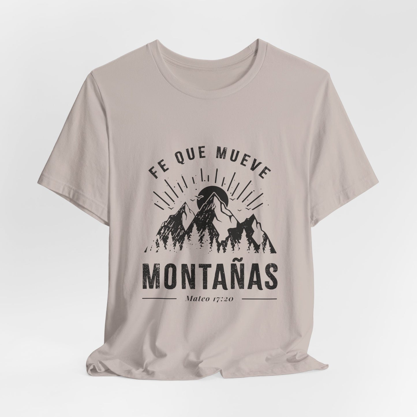 Camiseta “Fe Que Mueve Montañas” – (Mateo 17:20)
