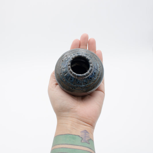 Midnight Bloom Mini Vase