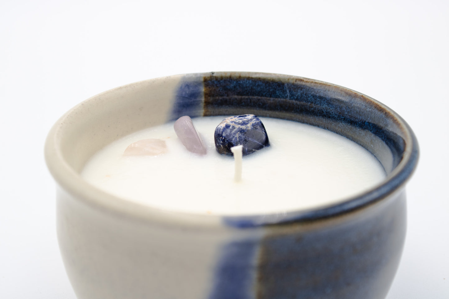 Crystal Glow Candle Bowl - Soft Cotton