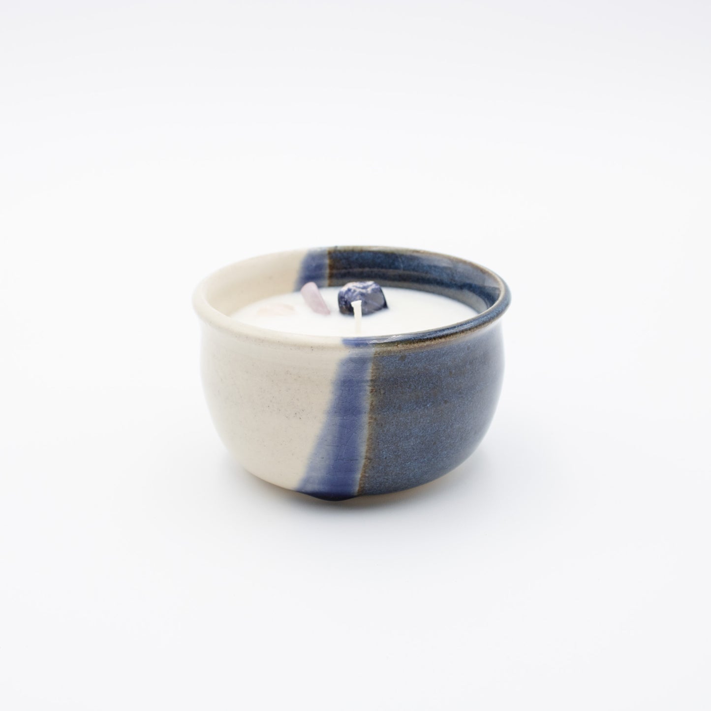 Crystal Glow Candle Bowl - Soft Cotton