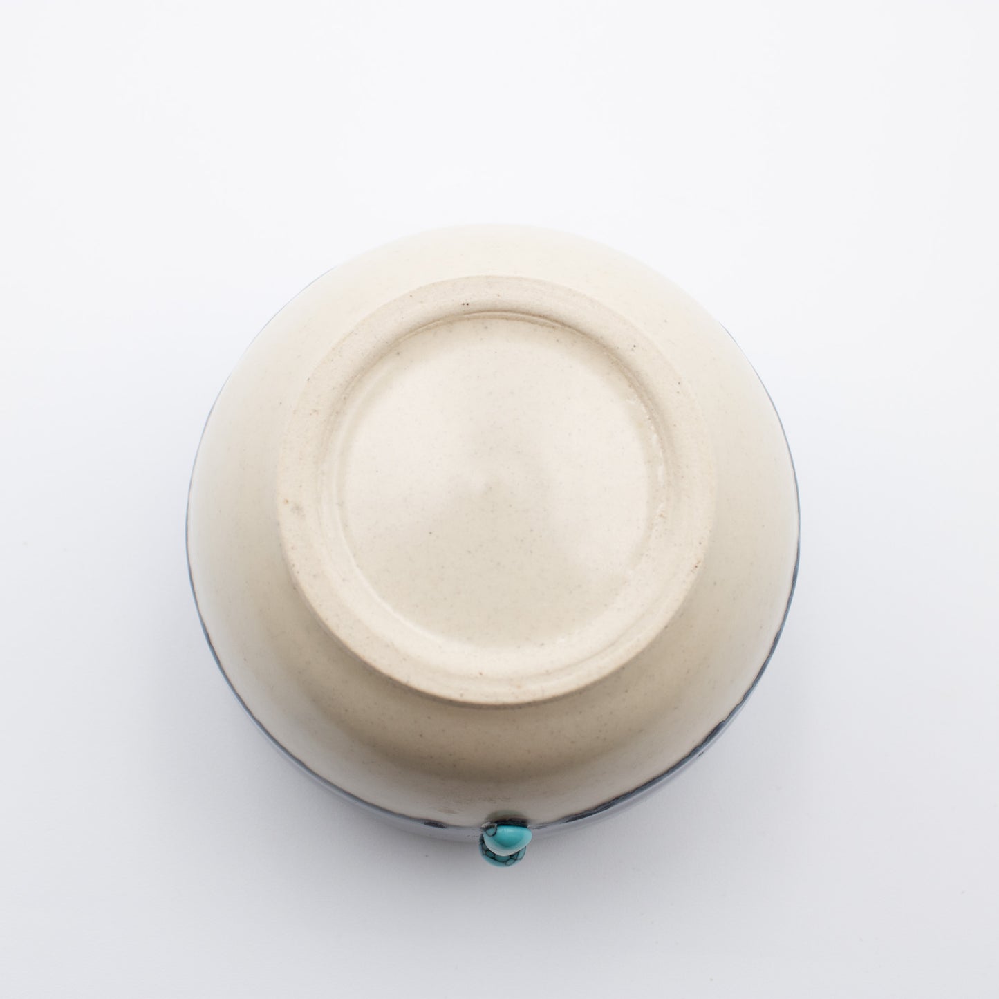 Floating Blue Bead Candle Bowl - Soft Cotton