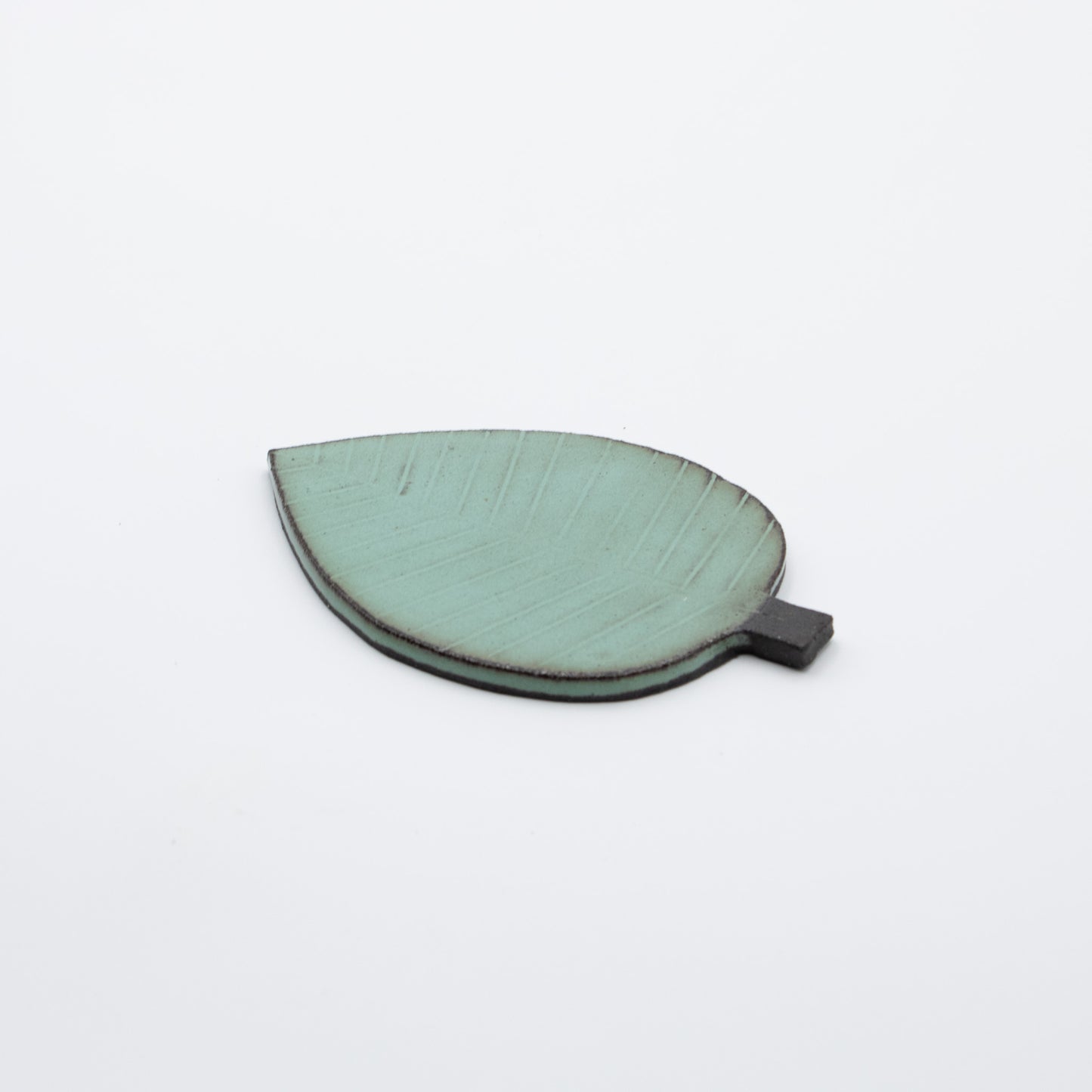 Turquoise Leaf Spoon Rest