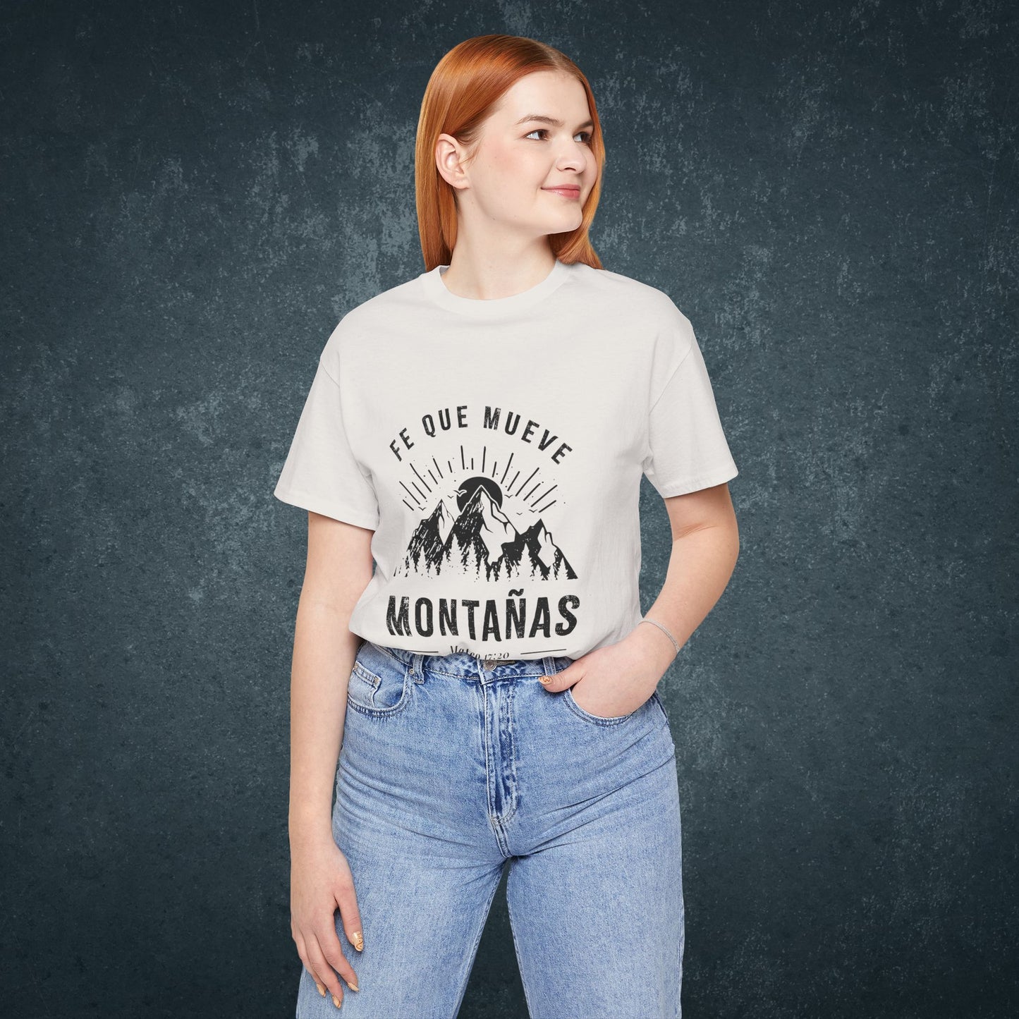 Camiseta “Fe Que Mueve Montañas” – (Mateo 17:20)