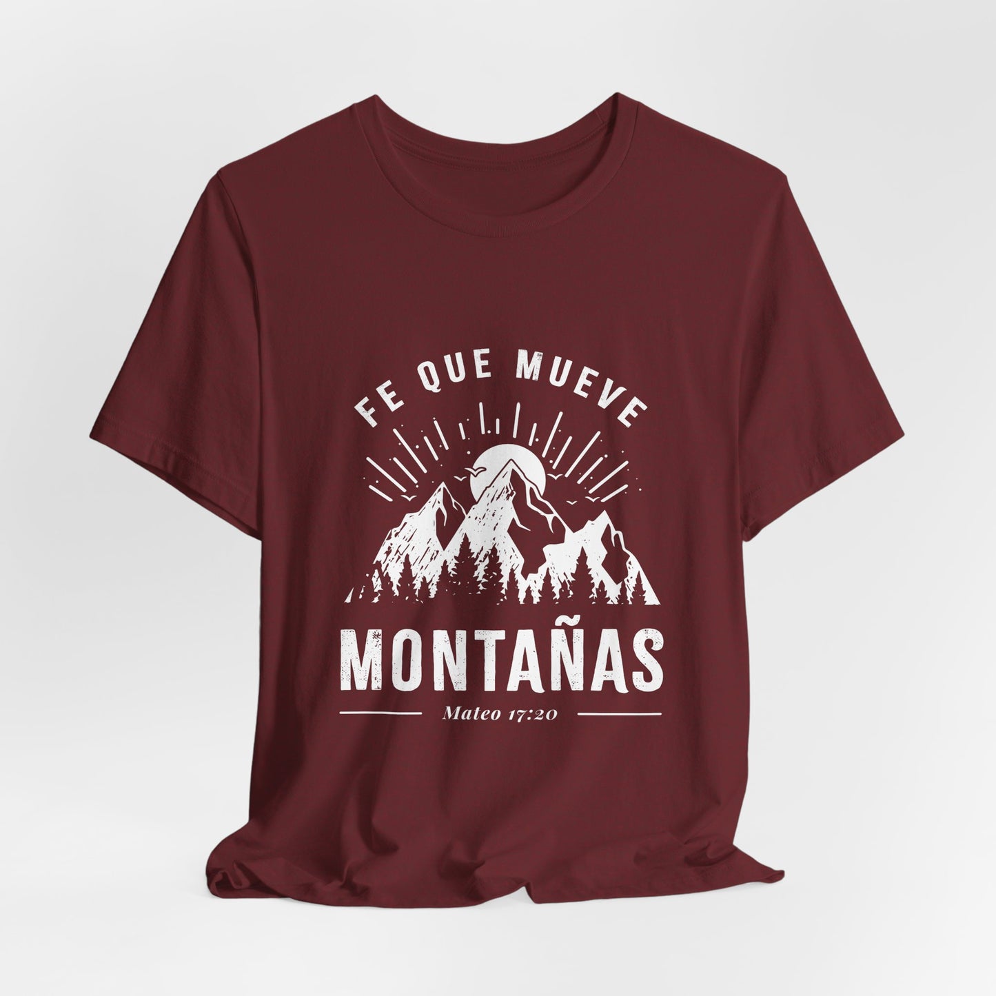 Camiseta “Fe Que Mueve Montañas” – (Mateo 17:20)