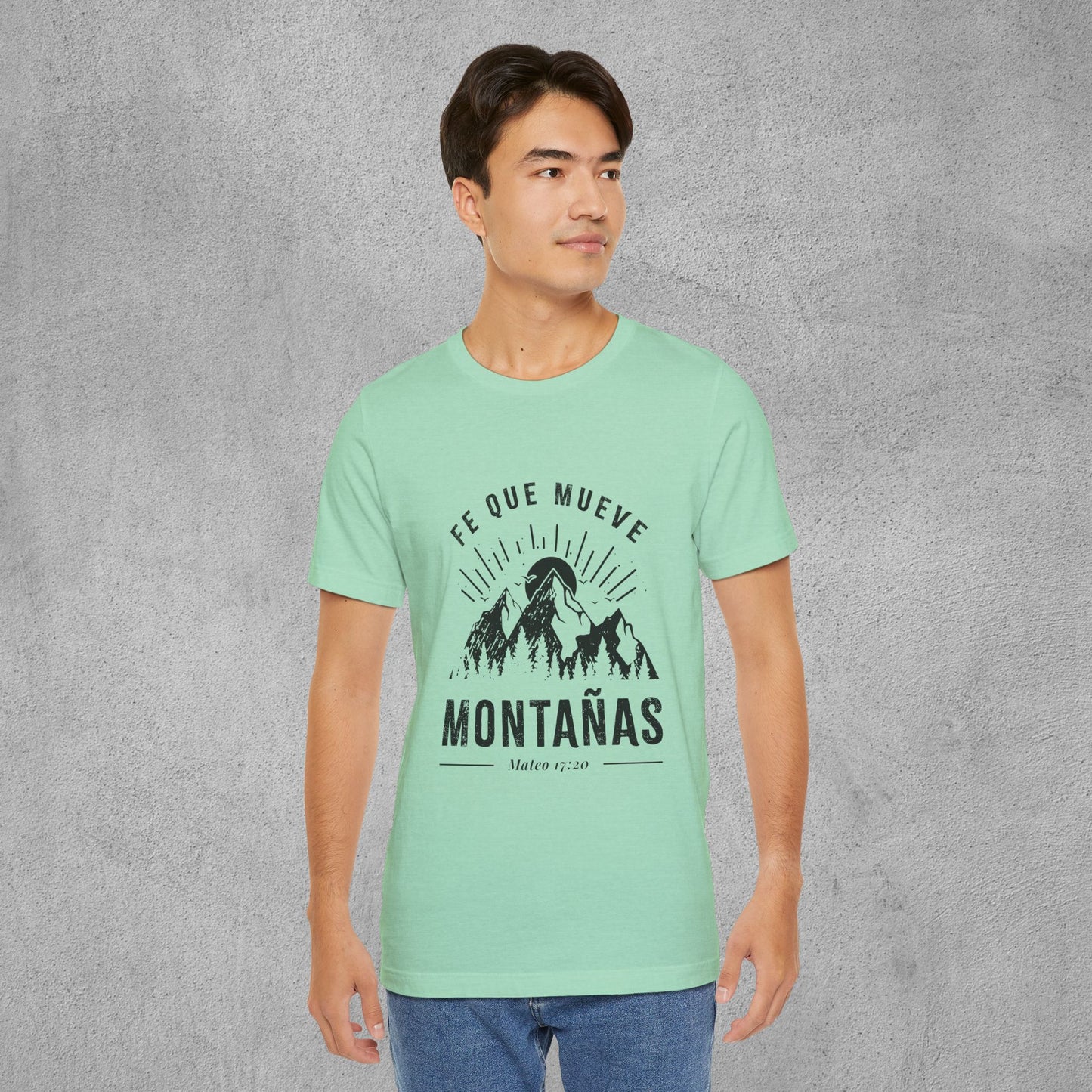 Camiseta “Fe Que Mueve Montañas” – (Mateo 17:20)