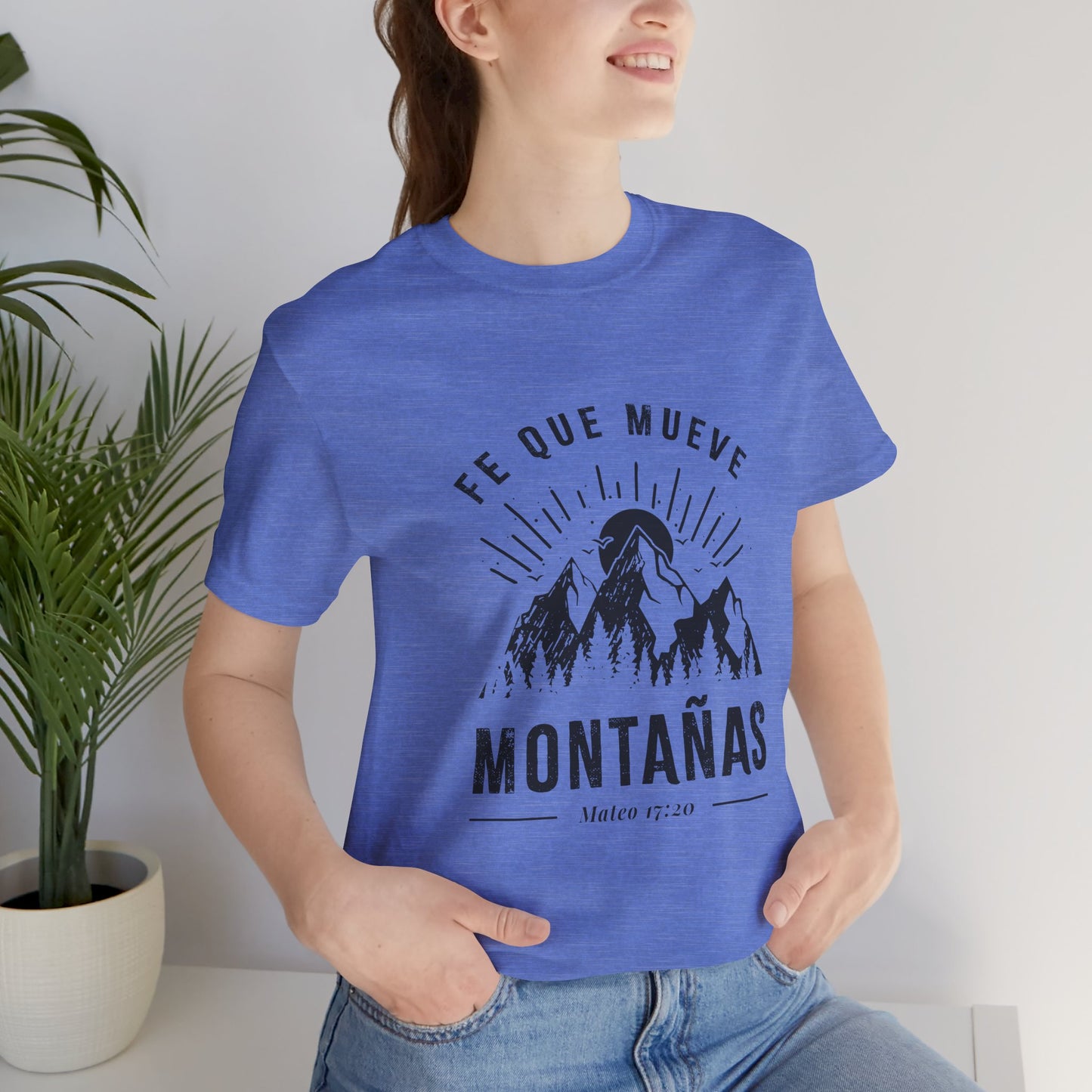 Camiseta “Fe Que Mueve Montañas” – (Mateo 17:20)