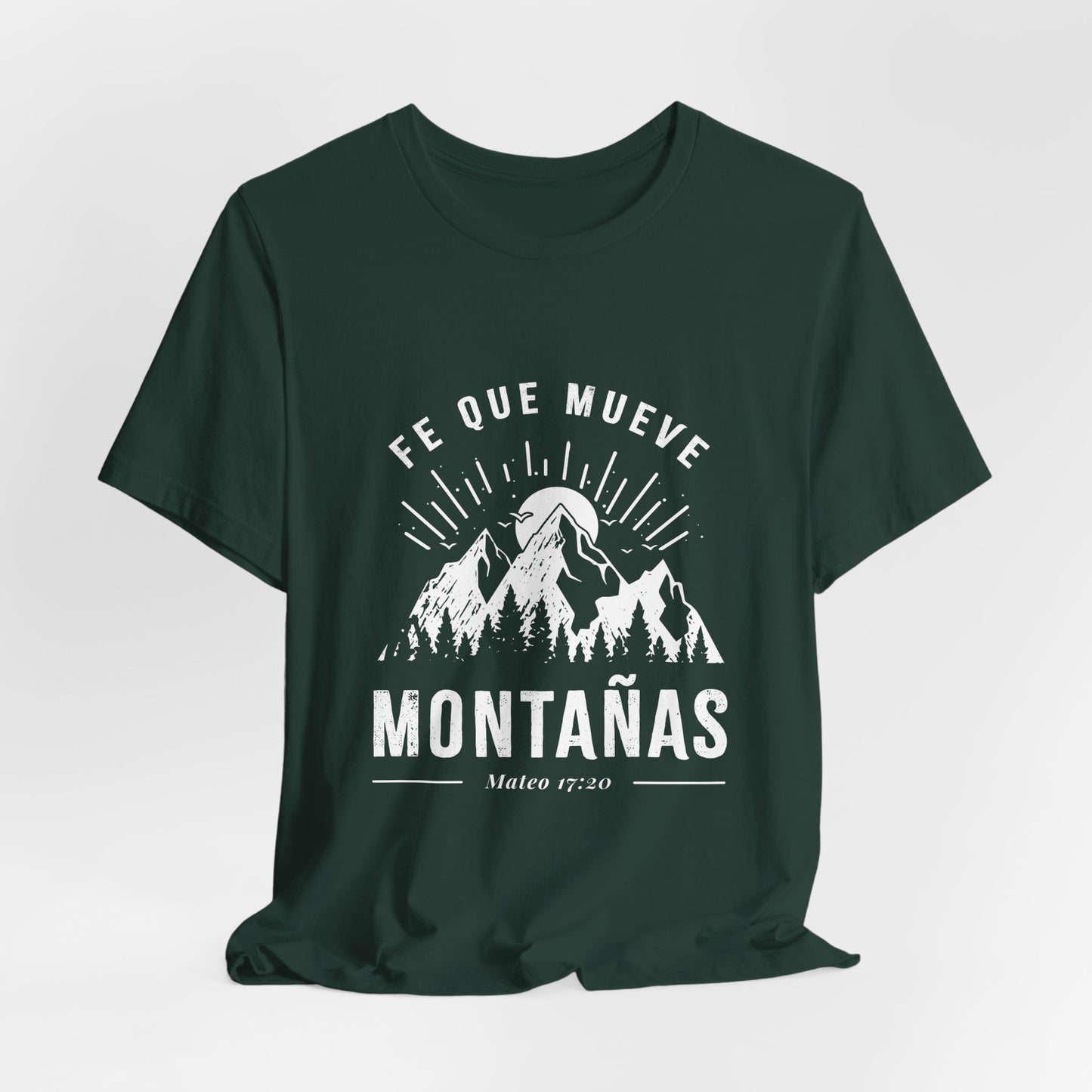 Camiseta “Fe Que Mueve Montañas” – (Mateo 17:20)