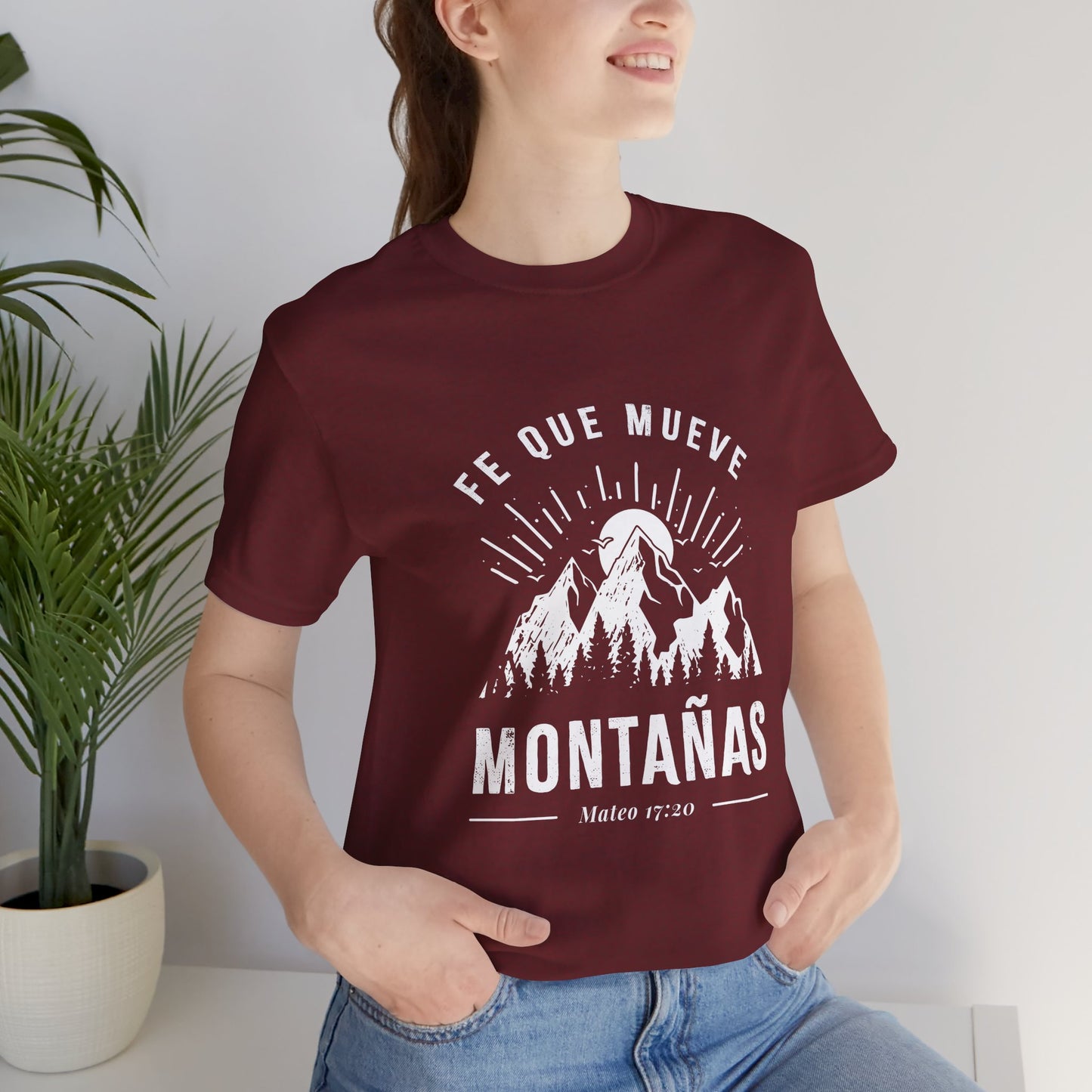 Camiseta “Fe Que Mueve Montañas” – (Mateo 17:20)
