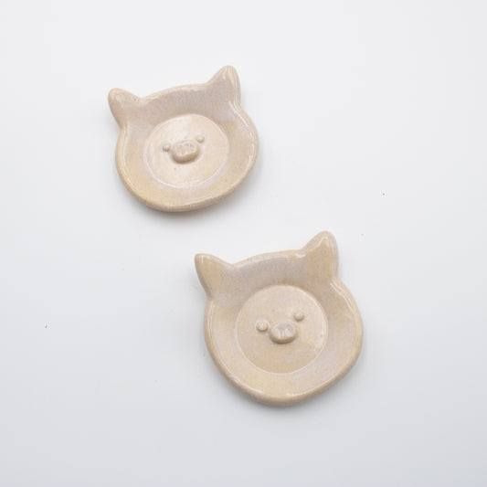 Little Oinks Trinket Dishes - Cream