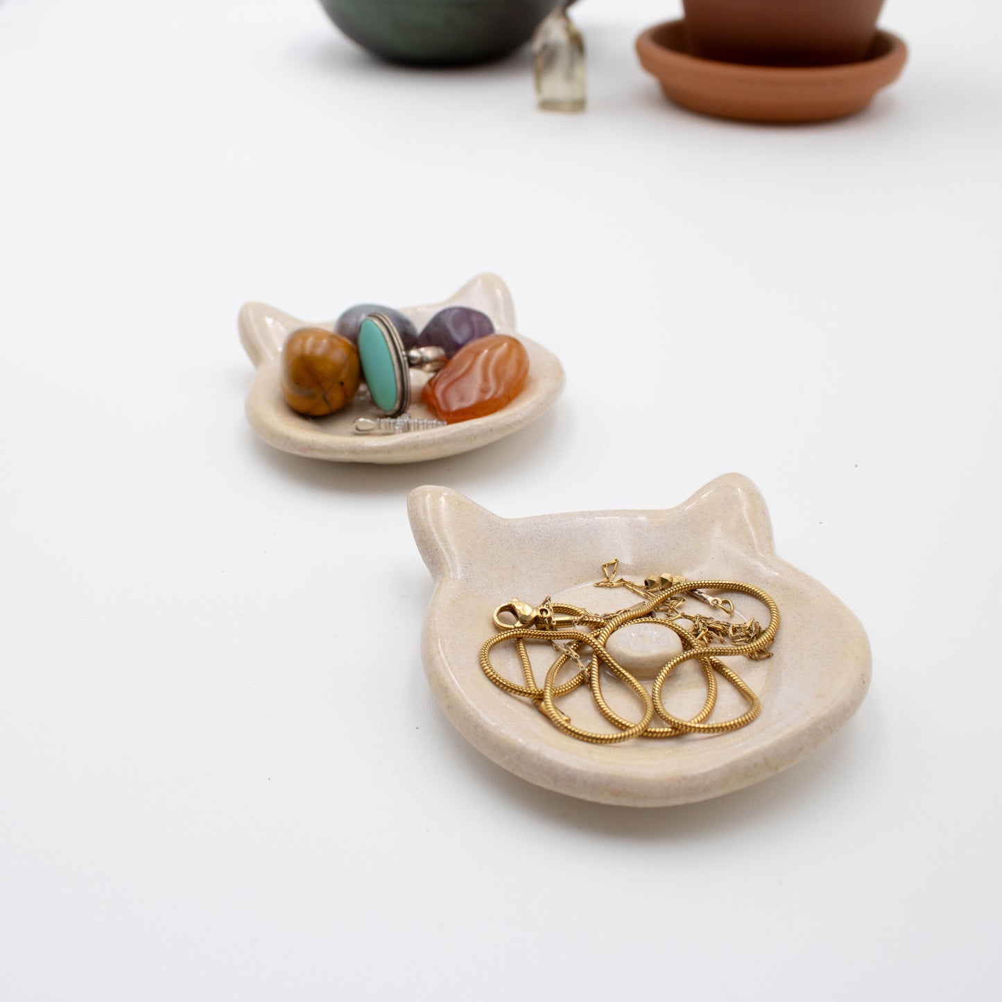 Little Oinks Trinket Dishes - Cream
