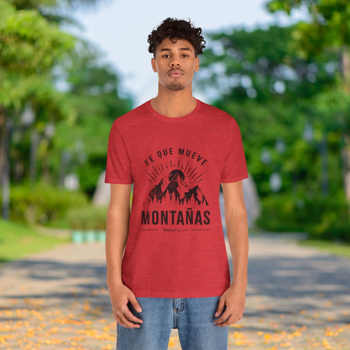 Camiseta “Fe Que Mueve Montañas” – (Mateo 17:20)