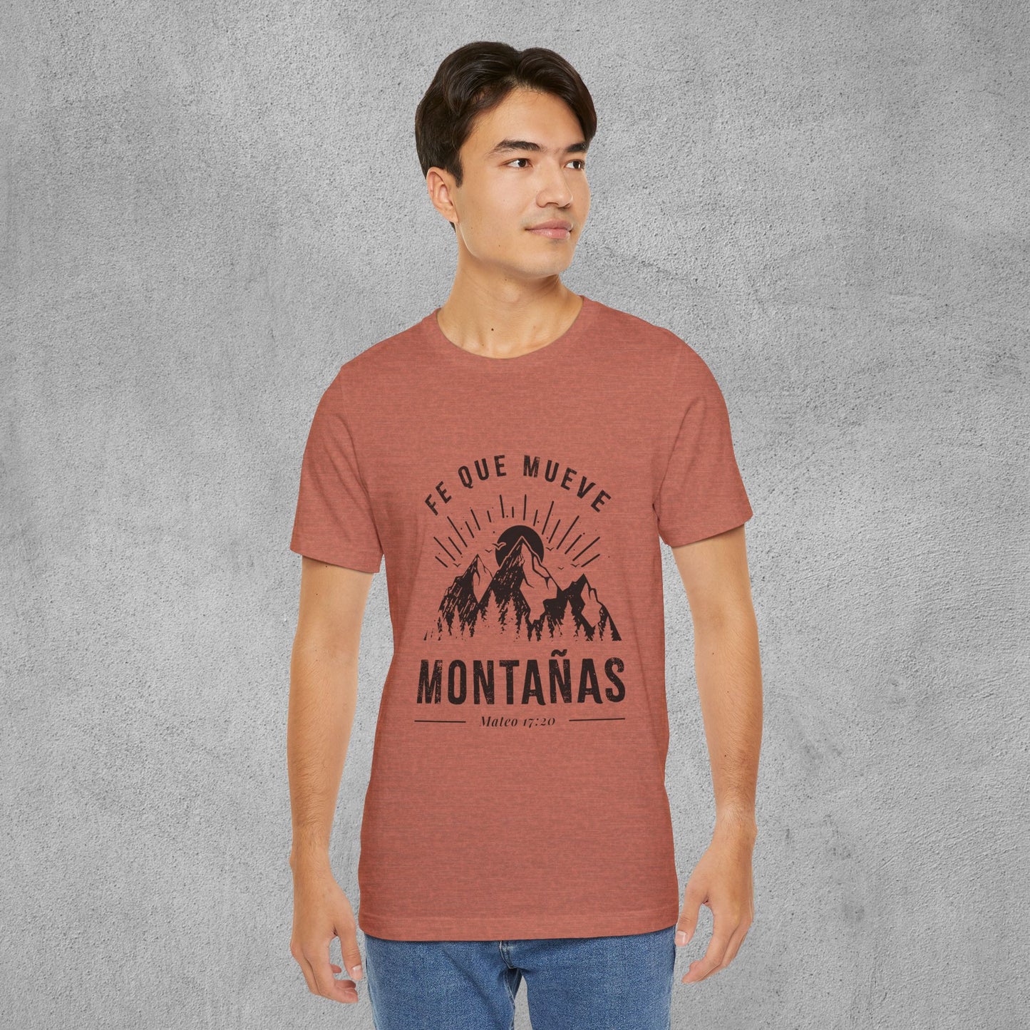 Camiseta “Fe Que Mueve Montañas” – (Mateo 17:20)
