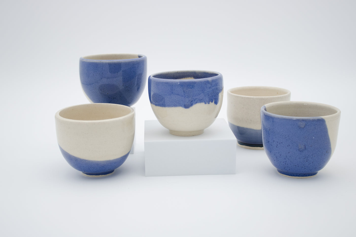 Set of Five Handleless Cups