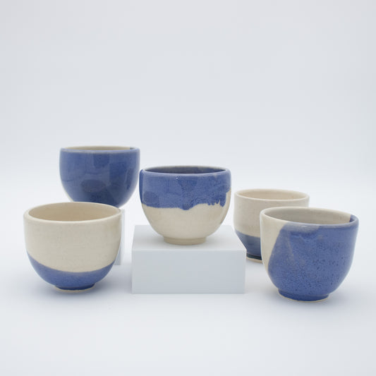 Set of Five Handleless Cups